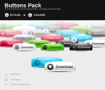 Image for Frosted Button Set - 30153