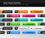 Image for Clean, Slim Web Buttons - 30024