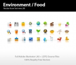 Image for Environment & Food Icons - 30236